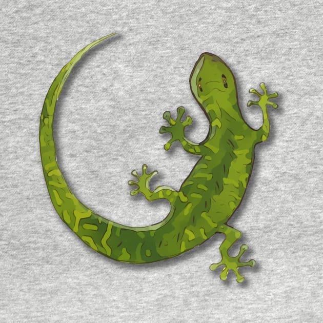 cute gecko illustration by WelshDesigns